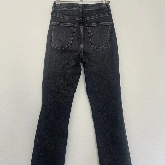 Agolde High Rise Straight Leg Jeans Womens Size 24 Black Vintage - Picture 6 of 12